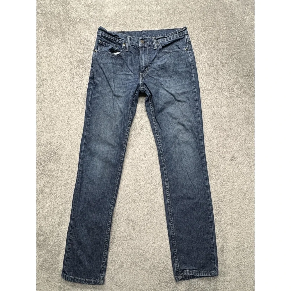 Levis 511 Jeans‎ Mens Measured 32x31 Blue Slim Fit Stretch Tapered Leg